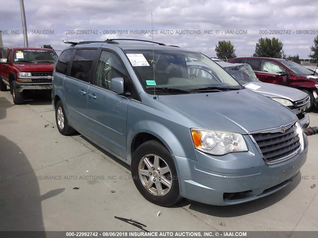 2A8HR54P08R768049 - 2008 CHRYSLER TOWN & COUNTRY TOURING Light Blue photo 1