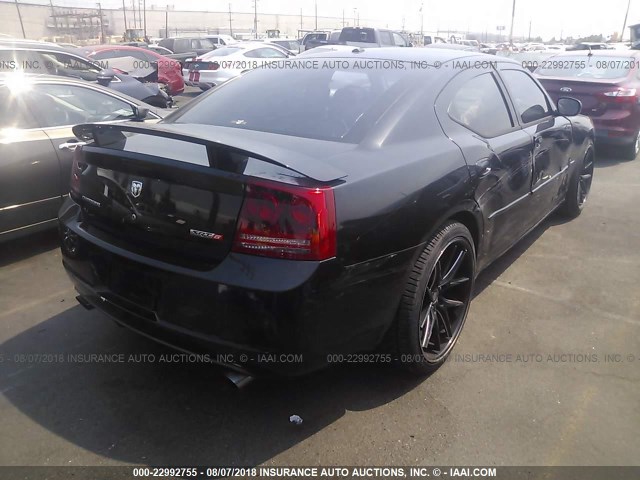 2B3LA73W77H709695 - 2007 DODGE CHARGER SRT-8 BLACK photo 4