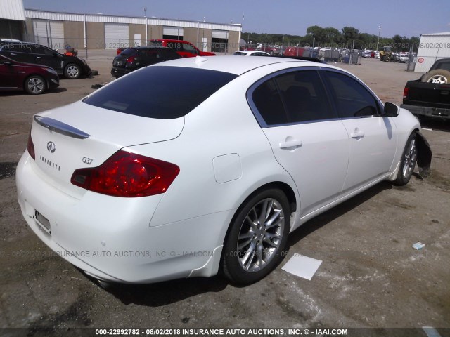 JN1CV6APXDM720033 - 2013 INFINITI G37 JOURNEY/SPORT WHITE photo 4