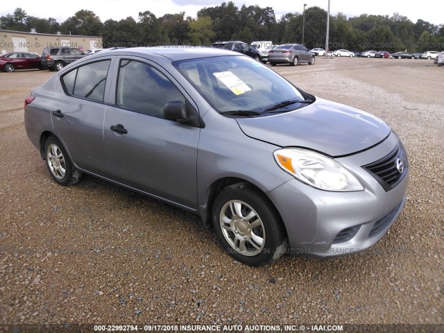 3N1CN7AP2CL918622 - 2012 NISSAN VERSA S/SV/SL GRAY photo 1