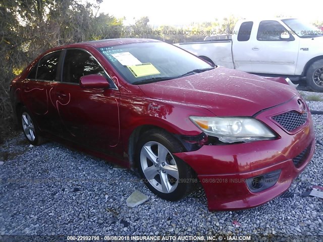 4T1BF3EK1BU178882 - 2011 TOYOTA CAMRY SE/LE/XLE BURGUNDY photo 1