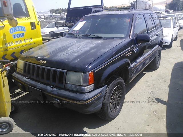 1J4GZ78YXSC634368 - 1995 JEEP GRAND CHEROKEE LIMITED/ORVIS BLACK photo 2