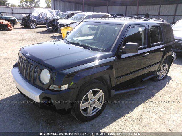 1J8FT48W97D401155 - 2007 JEEP PATRIOT LIMITED BLACK photo 2