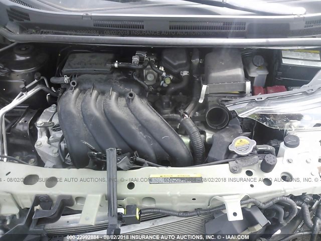 3N1CE2CP7GL401600 - 2016 NISSAN VERSA NOTE S/S PLUS/SV/SL/SR GRAY photo 10