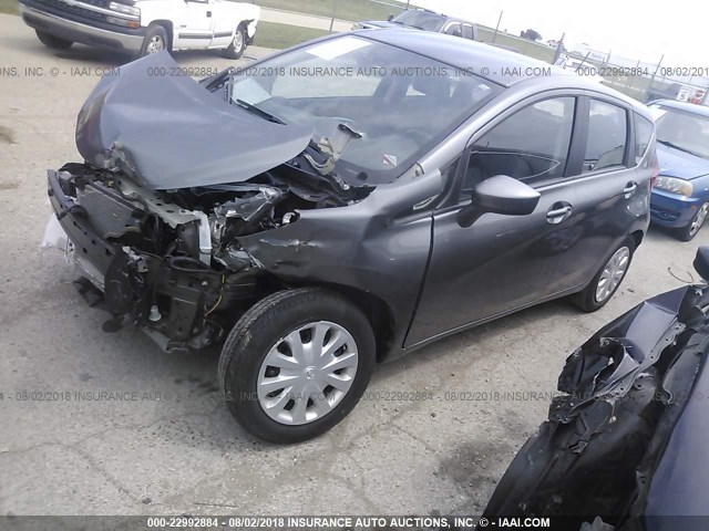 3N1CE2CP7GL401600 - 2016 NISSAN VERSA NOTE S/S PLUS/SV/SL/SR GRAY photo 2