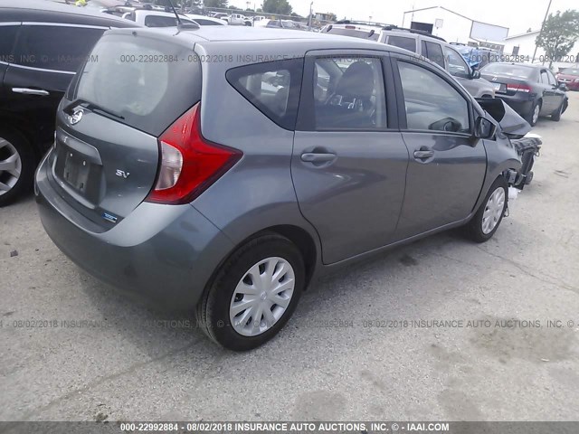 3N1CE2CP7GL401600 - 2016 NISSAN VERSA NOTE S/S PLUS/SV/SL/SR GRAY photo 4