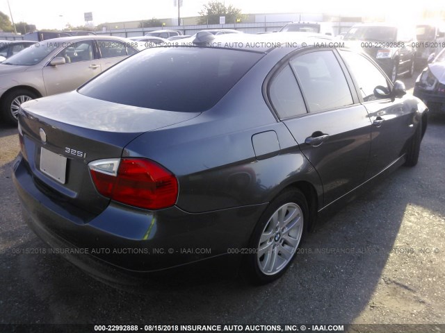 WBAVB13576PT17414 - 2006 BMW 325 I GRAY photo 4