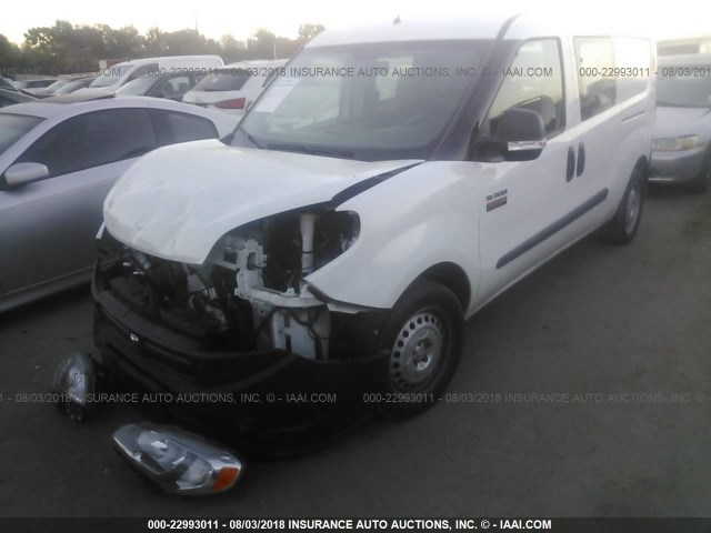 ZFBERFAB9H6G36266 - 2017 RAM PROMASTER CITY  WHITE photo 2