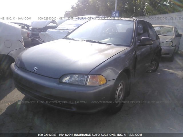 JHMEG8646SS023119 - 1995 HONDA CIVIC DX/LX GRAY photo 2