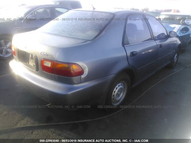 JHMEG8646SS023119 - 1995 HONDA CIVIC DX/LX GRAY photo 4