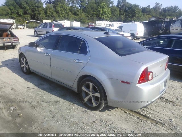 1G1ZC5EUXCF295366 - 2012 CHEVROLET MALIBU 1LT ვერცხლისფერი ფოტო 3