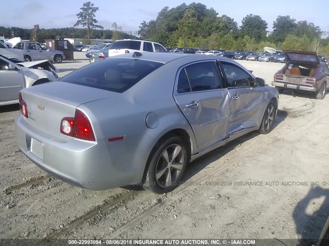 1G1ZC5EUXCF295366 - 2012 CHEVROLET MALIBU 1LT ვერცხლისფერი ფოტო 4
