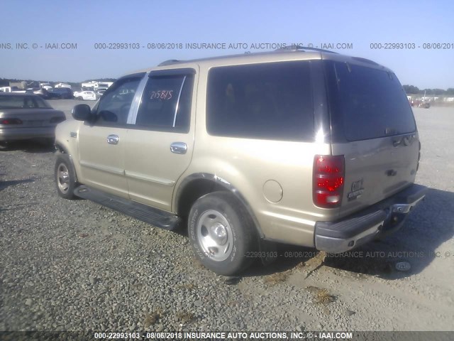1FMEU15L0YLC05133 - 2000 FORD EXPEDITION XLT GOLD photo 3