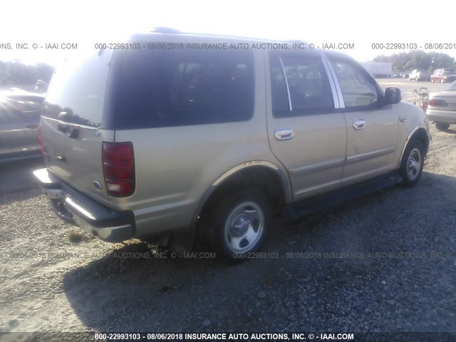 1FMEU15L0YLC05133 - 2000 FORD EXPEDITION XLT GOLD photo 4