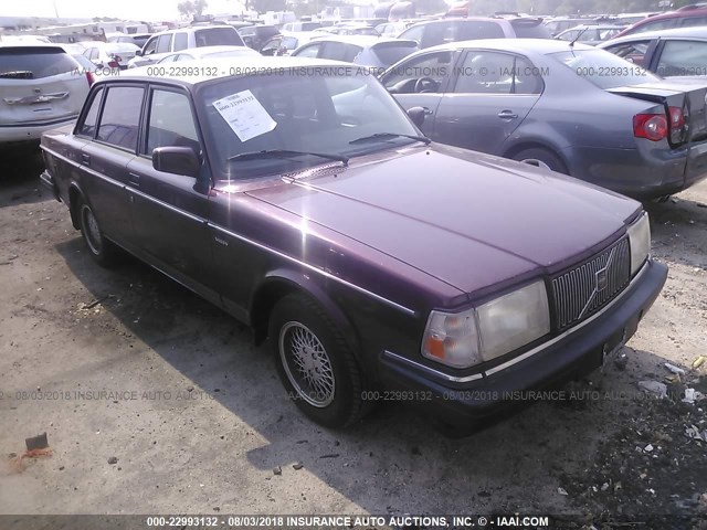 YV1AS8807P1487570 - 1993 VOLVO 240 MAROON photo 1