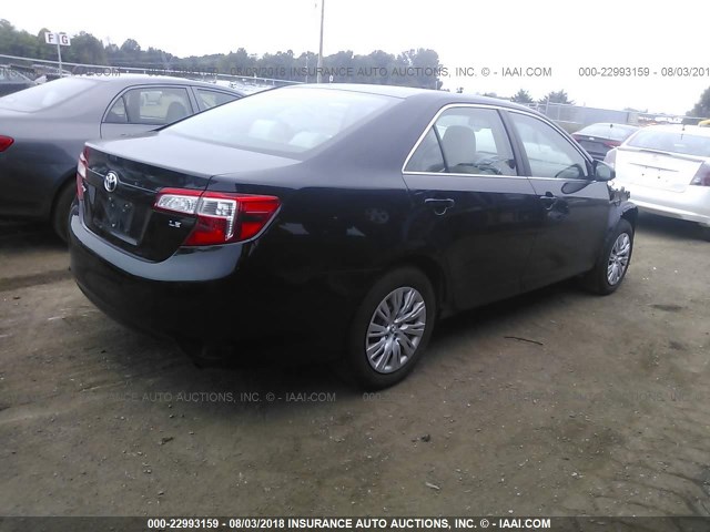 4T4BF1FK8DR311150 - 2013 TOYOTA CAMRY L/SE/LE/XLE 黑色 照片 4