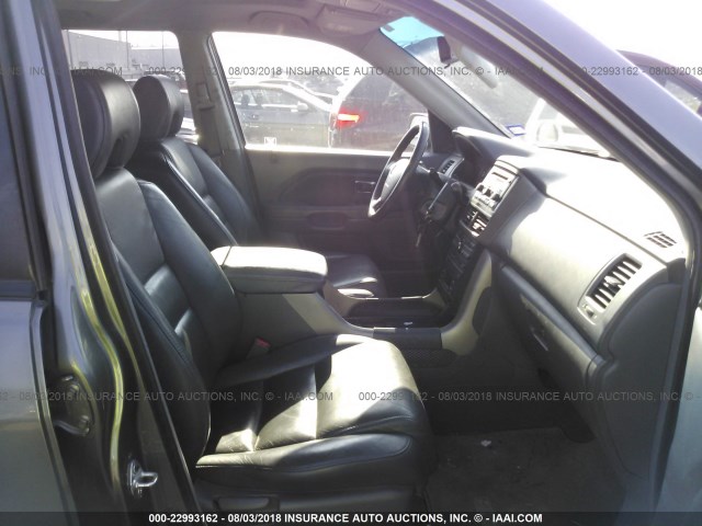 5FNYF18647B004905 - 2007 HONDA PILOT GRAY photo 5