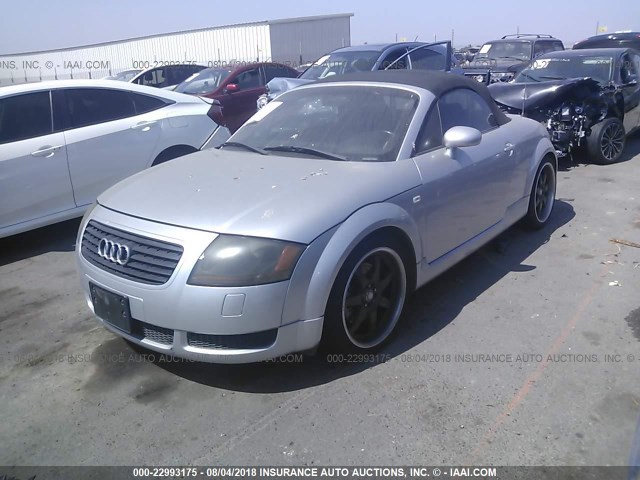 TRUUT28N011004359 - 2001 AUDI TT QUATTRO SILVER photo 2