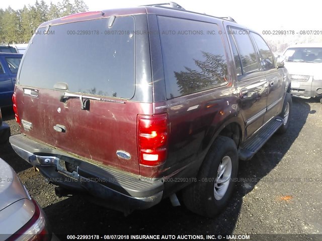 1FMRU18W2WLB48924 - 1998 FORD EXPEDITION MAROON photo 4