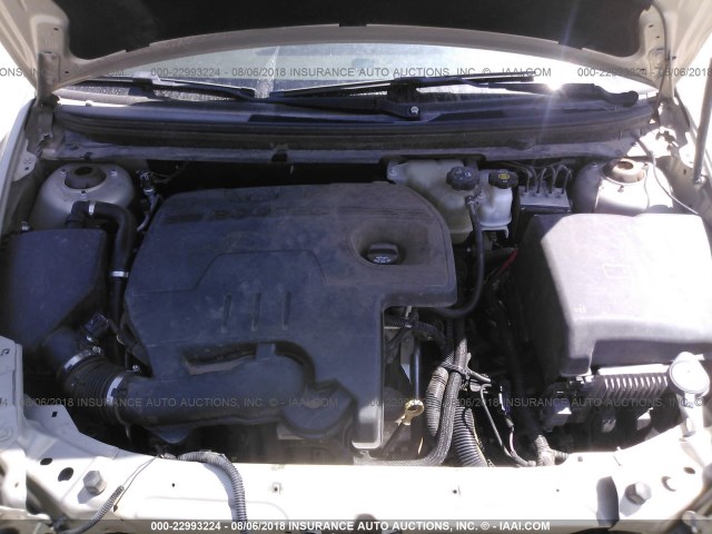 1G1ZC5E16BF318694 - 2011 CHEVROLET MALIBU 1LT თაფლისფერი ფოტო 10