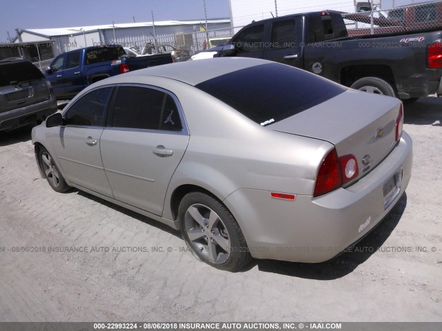 1G1ZC5E16BF318694 - 2011 CHEVROLET MALIBU 1LT თაფლისფერი ფოტო 3
