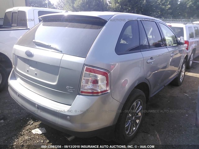 2FMDK49C77BB51986 - 2007 FORD EDGE SEL PLUS SILVER photo 4