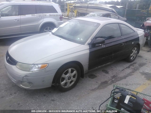 2T1CF28P6YC341560 - 2000 TOYOTA CAMRY SOLARA SE/SLE ვერცხლისფერი ფოტო 2