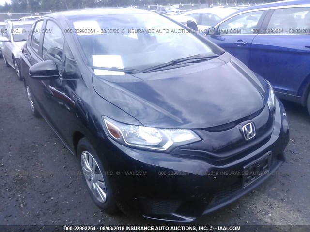 3HGGK5H55FM764438 - 2015 HONDA FIT LX BLACK photo 1