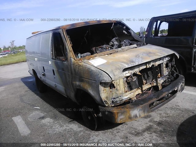 1FTSS34L79DA79679 - 2009 FORD ECONOLINE E350 SUPER DUTY VAN WHITE photo 1