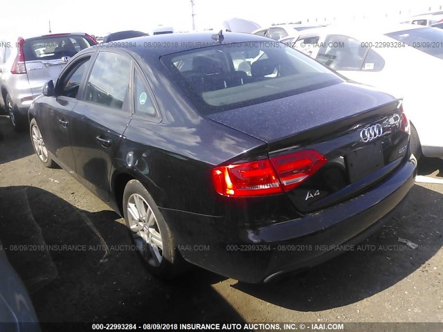 WAUJF78K99N067758 - 2009 AUDI A4 PREMIUM PLUS BLACK photo 3