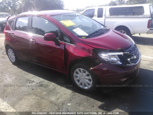 3N1CE2CP2EL367210 - 2014 NISSAN VERSA NOTE S/S PLUS/SV/SL RED photo 1