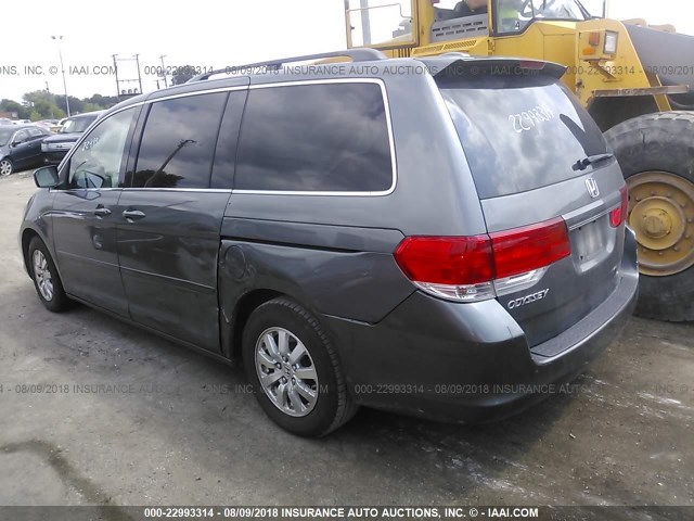 5FNRL38788B093445 - 2008 HONDA ODYSSEY EXL Light Blue photo 3