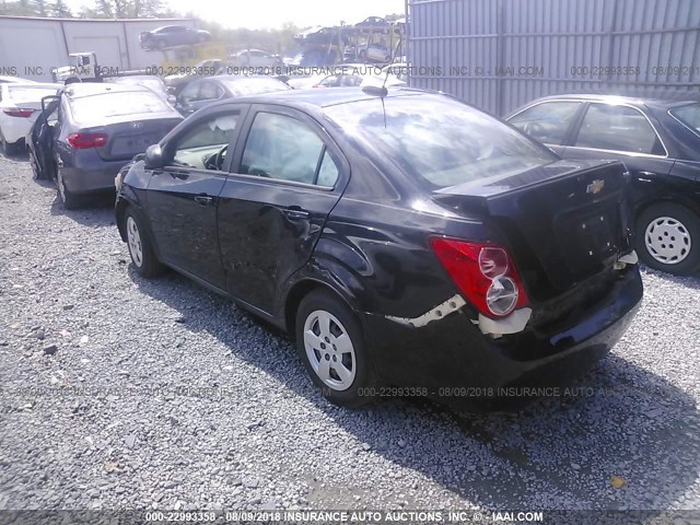 1G1JB5SH7F4155430 - 2015 CHEVROLET SONIC LS 黑色 照片 3
