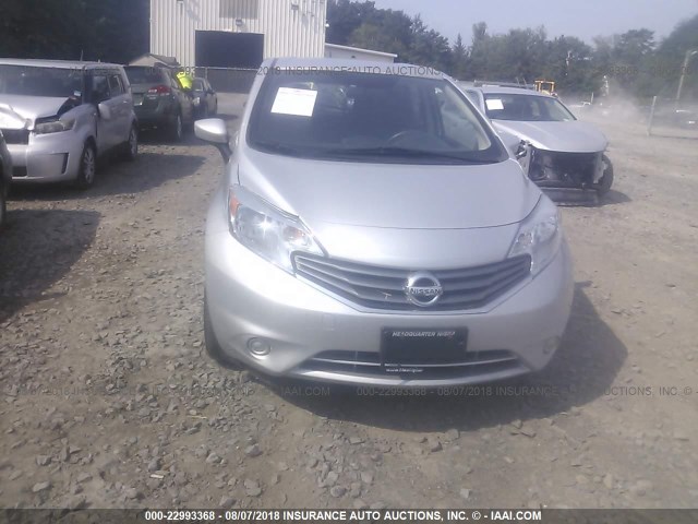 3N1CE2CP8FL417352 - 2015 NISSAN VERSA NOTE S/S PLUS/SV/SL/SR SILVER photo 6