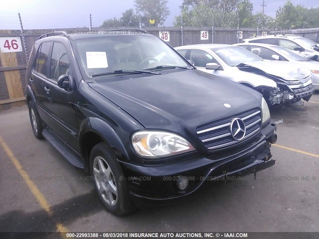 4JGAB54E02A360797 - 2002 MERCEDES-BENZ ML 320 BLACK photo 1