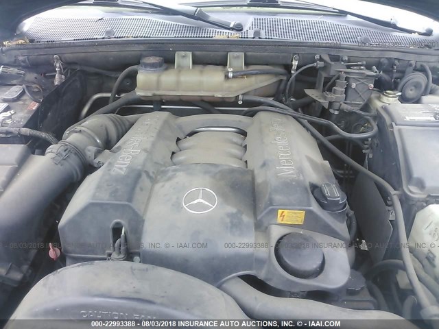 4JGAB54E02A360797 - 2002 MERCEDES-BENZ ML 320 BLACK photo 10