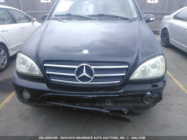 4JGAB54E02A360797 - 2002 MERCEDES-BENZ ML 320 BLACK photo 6