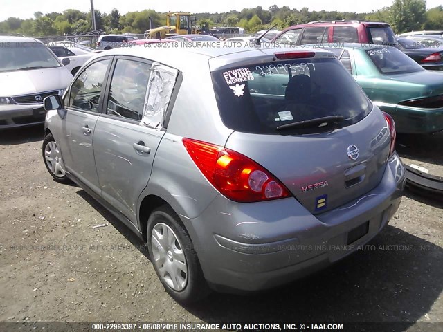 3N1BC1CP9BL459132 - 2011 NISSAN VERSA S/SL GRAY photo 3