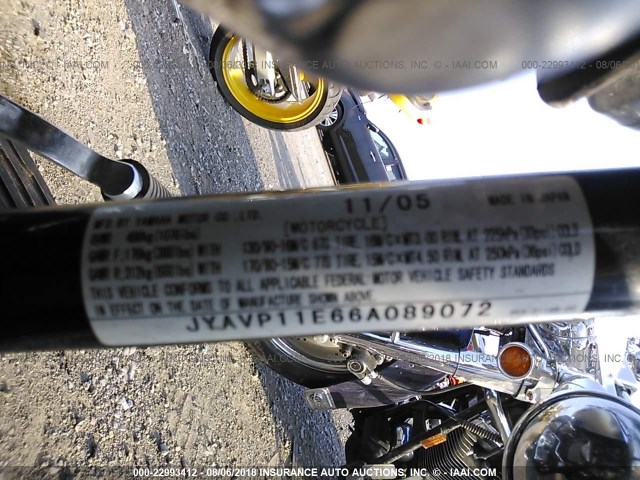 JYAVP11E66A089072 - 2006 YAMAHA XVS1100 A SILVER photo 10