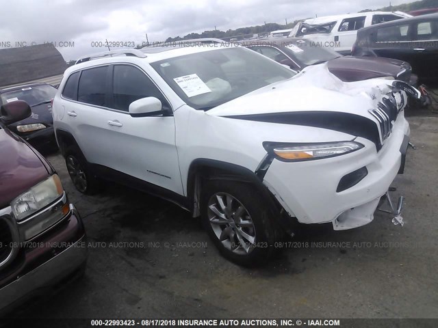 1C4PJMDS4HD214170 - 2017 JEEP CHEROKEE LIMITED WHITE photo 1