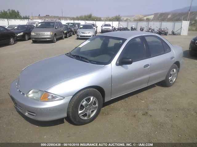 1G1JC524417284713 - 2001 CHEVROLET CAVALIER CNG SILVER photo 2