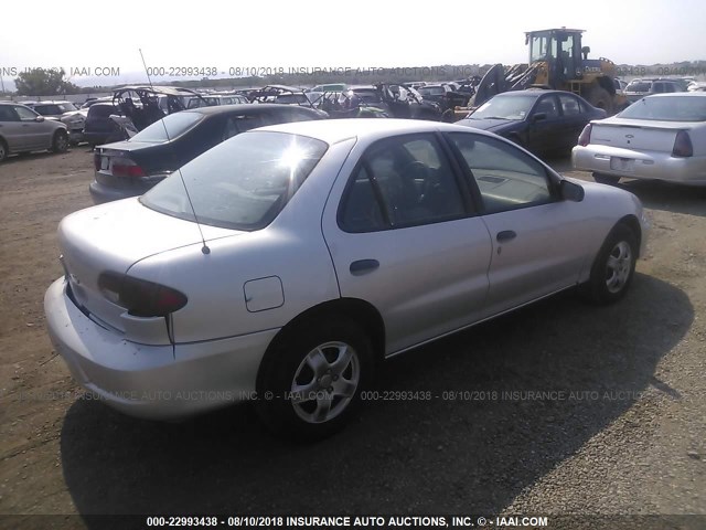 1G1JC524417284713 - 2001 CHEVROLET CAVALIER CNG SILVER photo 4