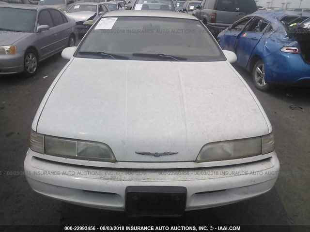 1FAPP624XPH201080 - 1993 FORD THUNDERBIRD LX WHITE photo 6