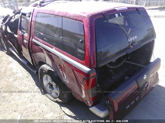 1N6ED27T63C402661 - 2003 NISSAN FRONTIER CREW CAB XE/CREW CAB SE RED photo 3