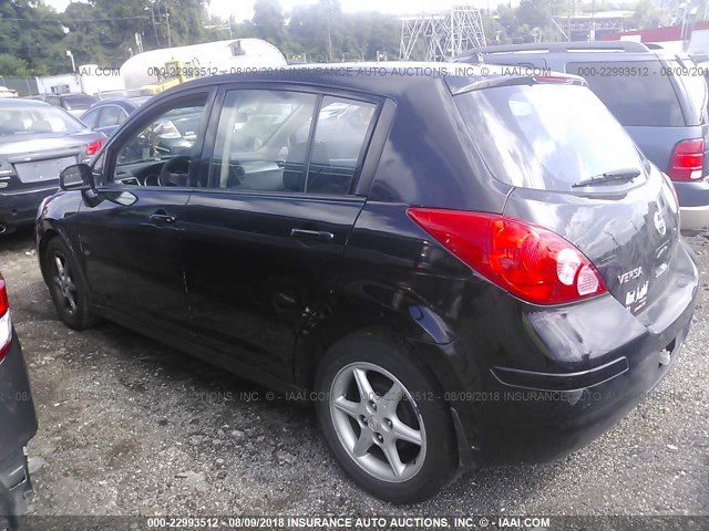 3N1BC13E39L455795 - 2009 NISSAN VERSA S/SL BLACK photo 3