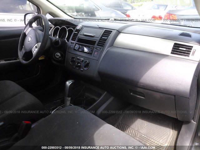 3N1BC13E39L455795 - 2009 NISSAN VERSA S/SL BLACK photo 5