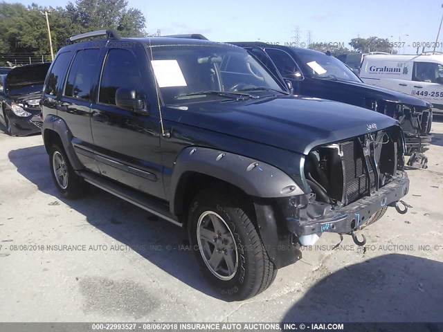 1J4GL38K45W724561 - 2005 JEEP LIBERTY RENEGADE Light Blue photo 1