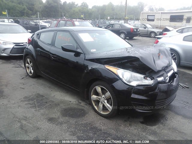 KMHTC6AD5DU151449 - 2013 HYUNDAI VELOSTER BLACK photo 1