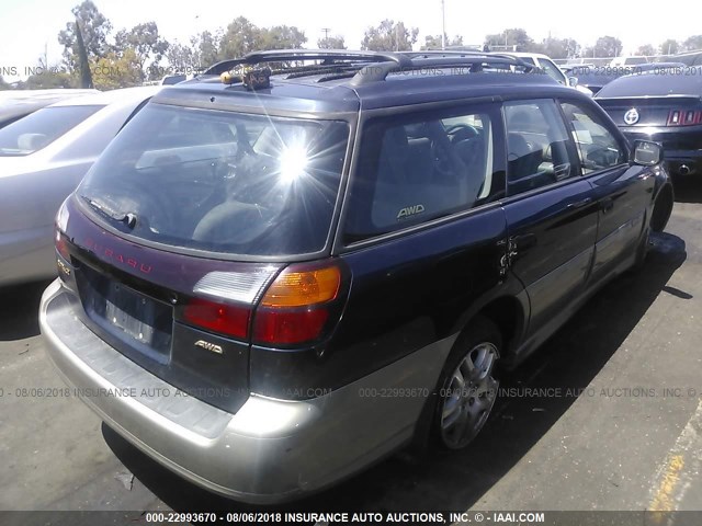 4S3BH6751Y7665434 - 2000 SUBARU LEGACY OUTBACK AWP 蓝色 照片 4