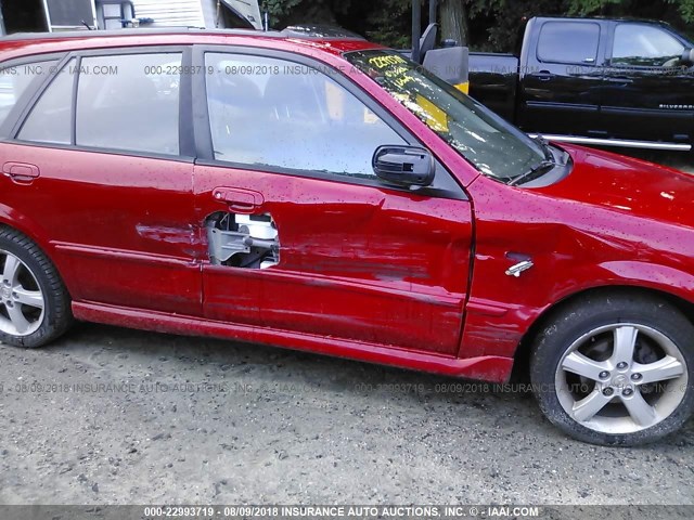 JM1BJ245231156501 - 2003 MAZDA PROTEGE PR5 RED photo 6